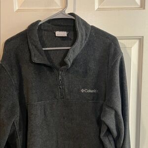 Columbia Charcoal fleece quarter zip size XL